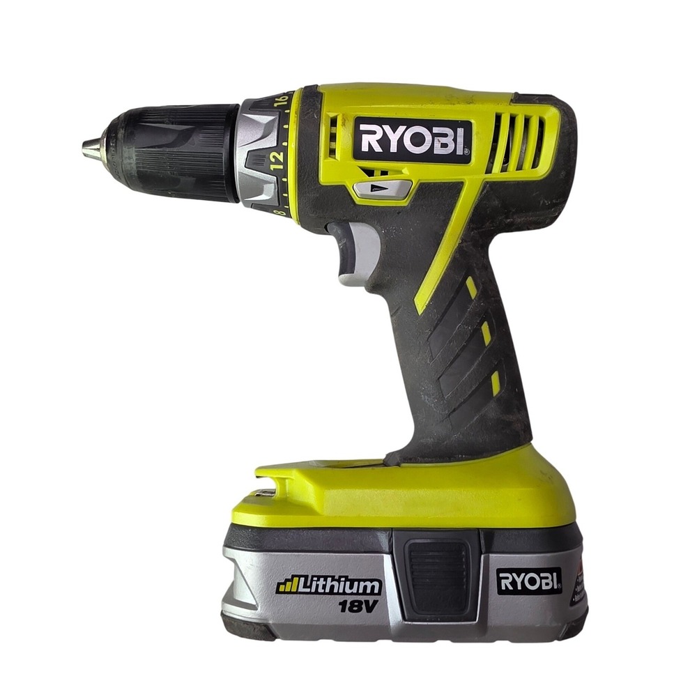 Ryobi‎ P202 18V One+ Cordless 1/2 in Drill Driver P103 18V Lithium Battery S2